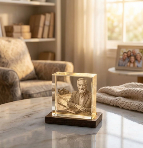 Retired Dad Photo Crystal Gifts: Honor His New Chapter