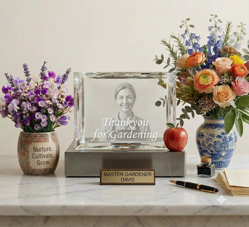 Gardener Crystal Keepsake Ideas That Honor Their Green Thumb