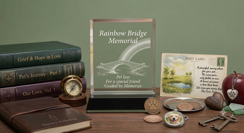 Rainbow Bridge Crystal Keepsake Ideas for a Grieving Pet Owner