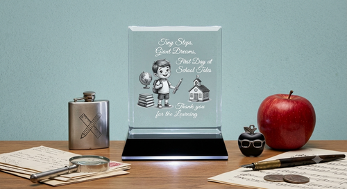First Day of School Crystal Keepsake Ideas