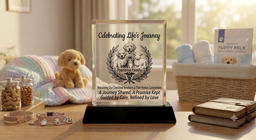 New Puppy Crystal Keepsake Ideas