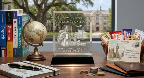 Study Abroad Crystal Keepsake Ideas
