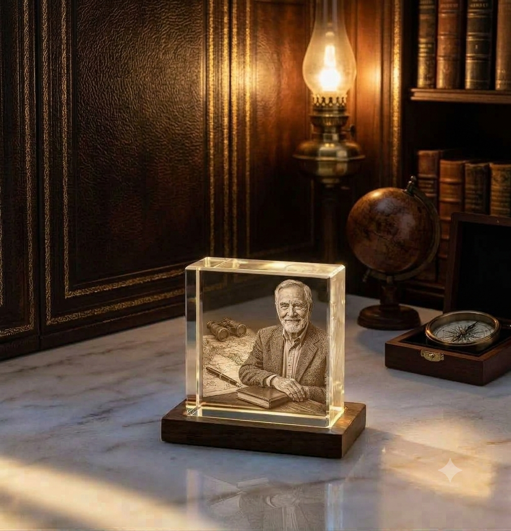 Dementia-Friendly Photo Crystal Gift Ideas for Grandpa