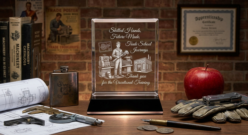 Trade School Graduation Crystal Gift Ideas