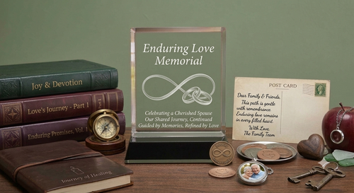 Memorial Crystal Keepsake Ideas for a Spouse