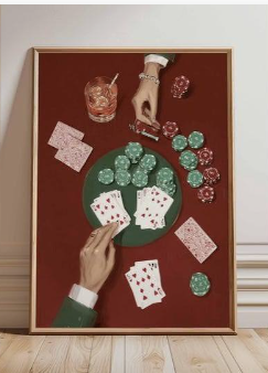 Poker & Casino Night Pop Art Canvas Ideas