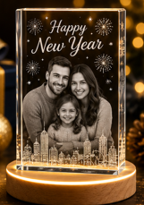 New Year Family Photo Crystal Ideas