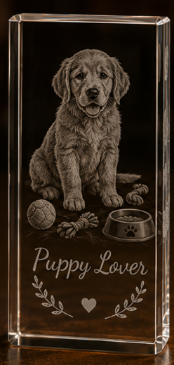 New Puppy Crystal Keepsake Ideas