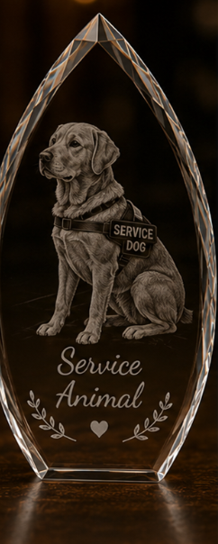 Service Animal Crystal Keepsake Ideas