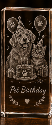 Pet Birthday Crystal Gift Ideas