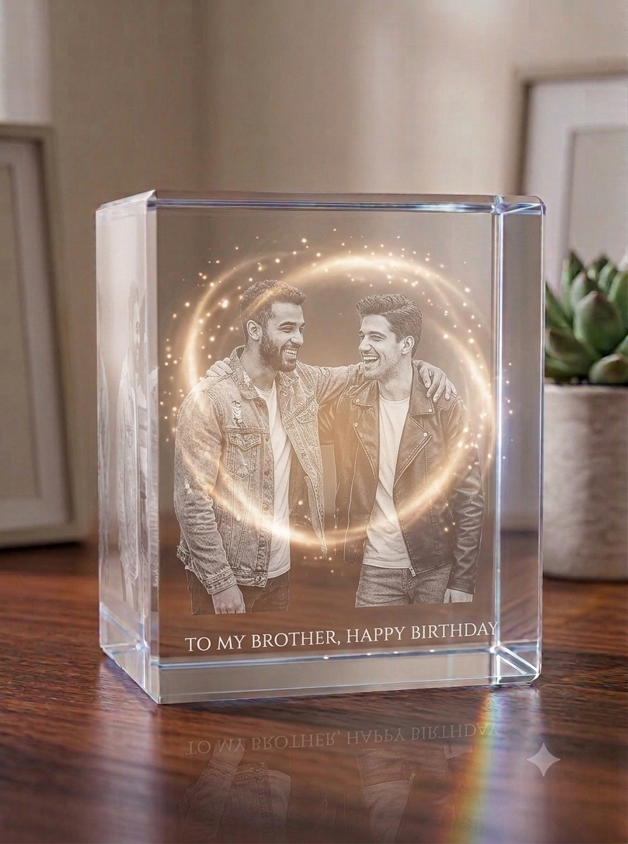 Younger Brother Photo Crystal Gift Ideas