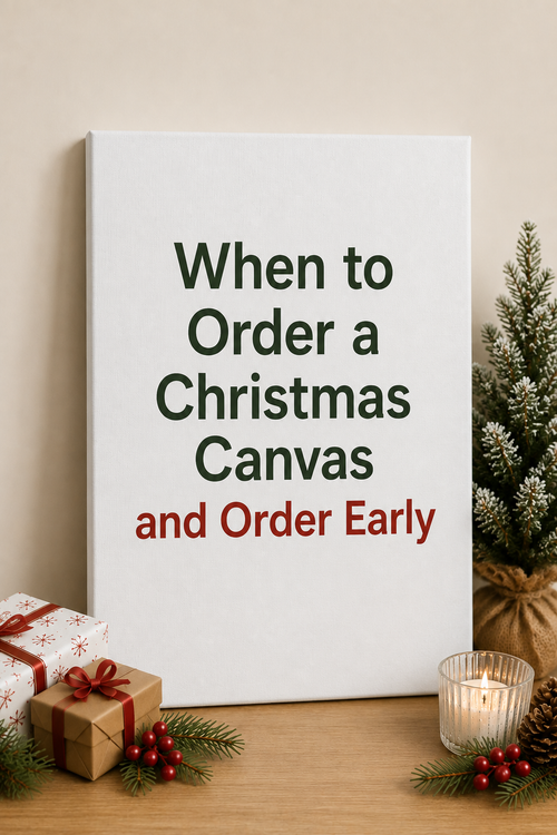 When to Order a Christmas Canvas (Shipping Deadlines)