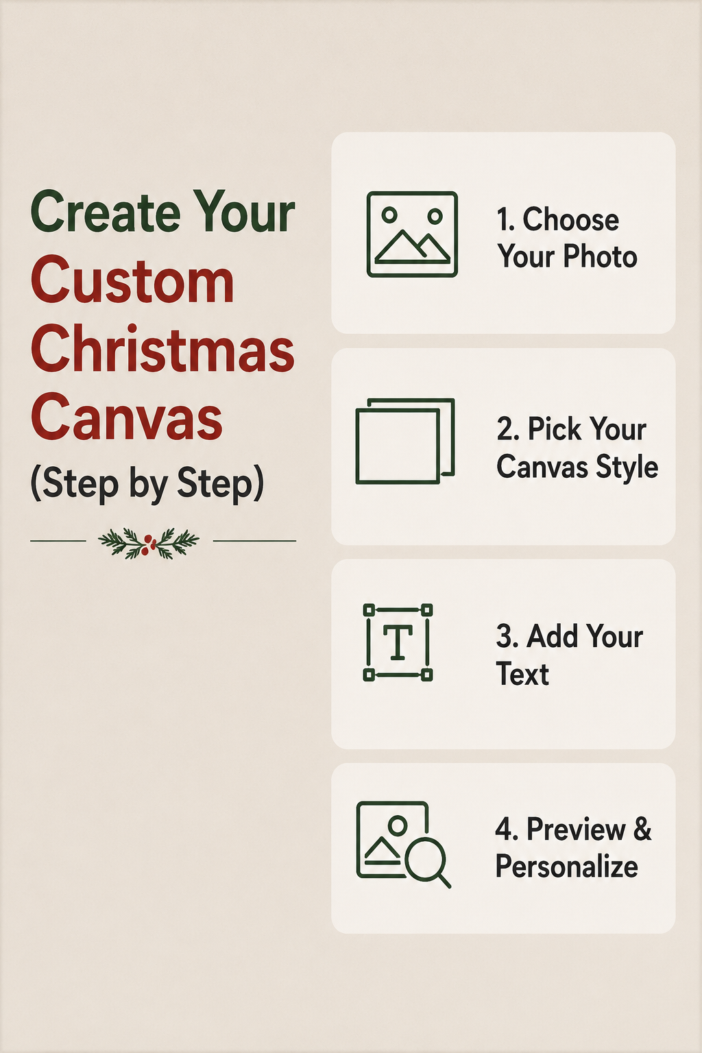 Create Your Custom Christmas Canvas (Step by Step)