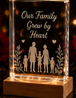 Family Photo Collage Crystal