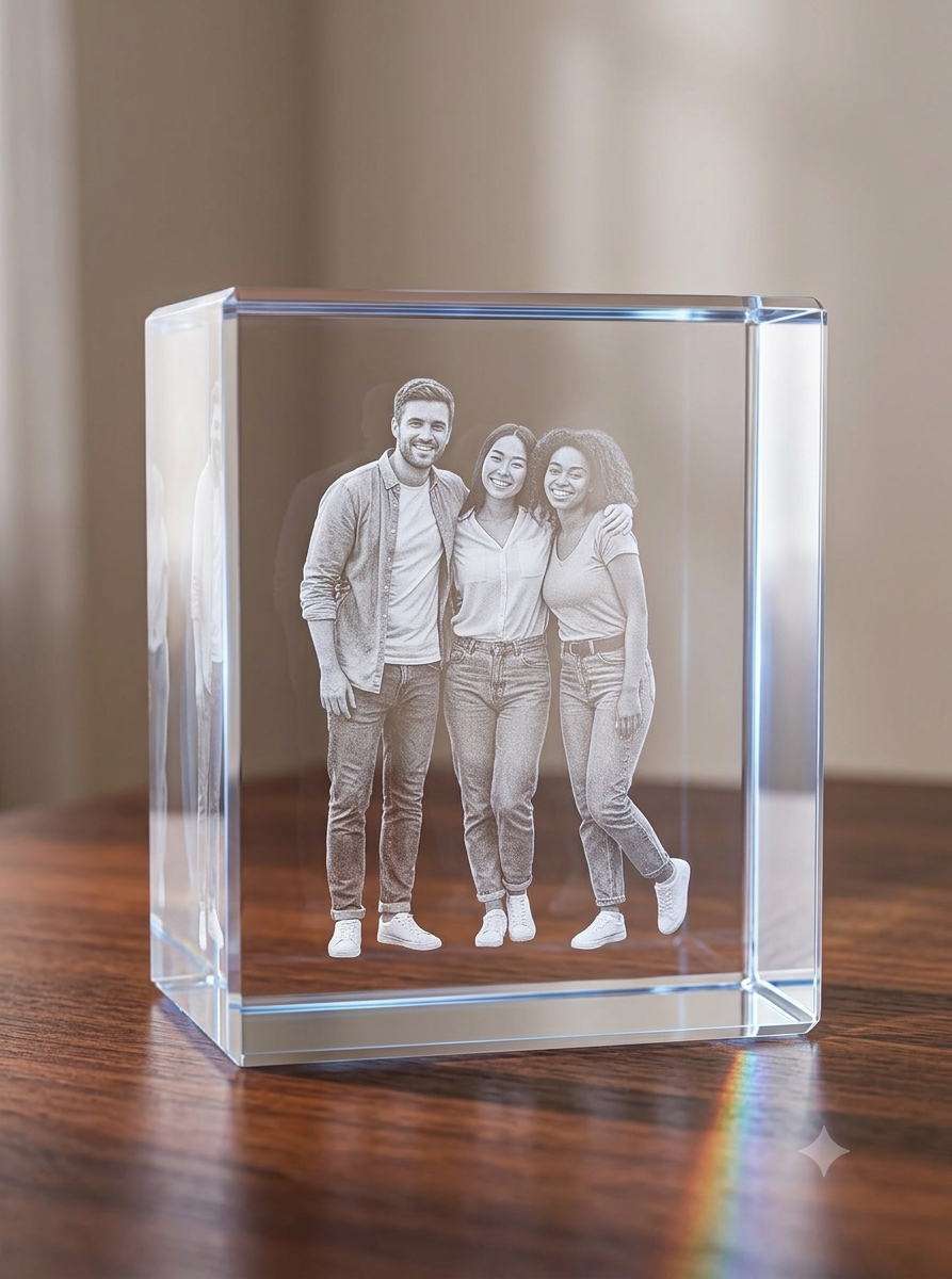Friend Milestone Achievement Photo Crystal Gift
