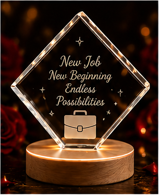 Crystal Keepsakes for a Milestone Work Anniversary