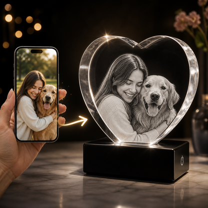3D Crystal Heart