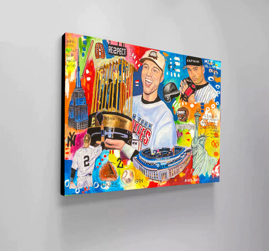 Yankees Baseball 2025 Modern Pop Art Canvas Print