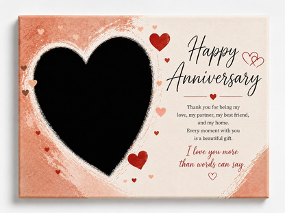 Anniversary Custom Canvas Print