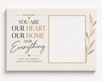 Grandma Love Custom Canvas Print