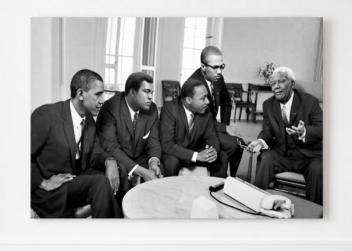 Five Legends Canvas Print – Iconic Black History Wall Art