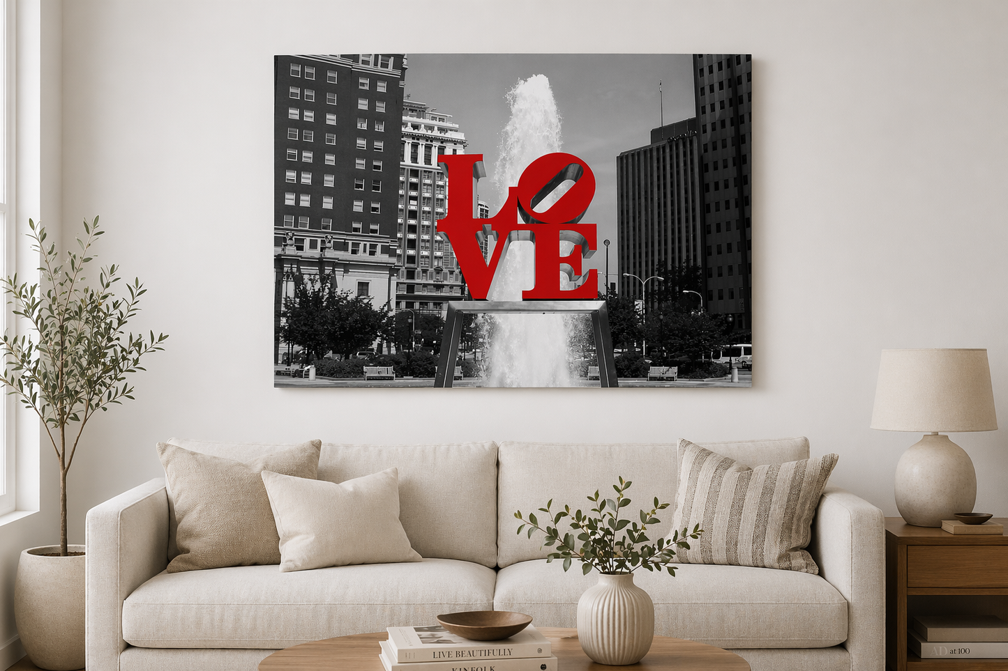 Love Park Canvas Print