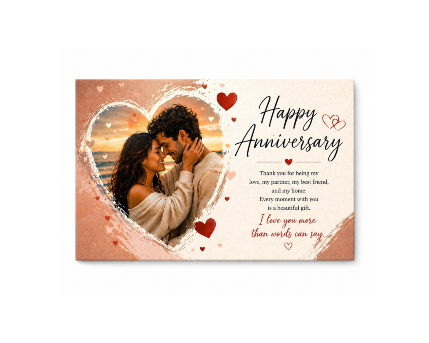 Anniversary Custom Canvas Print