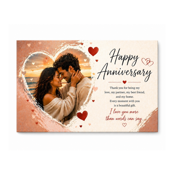 Anniversary Custom Canvas Print