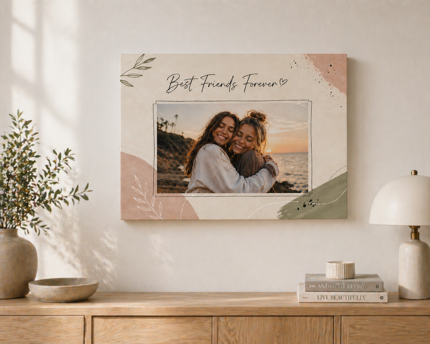 Best Friends Custom Canvas Print