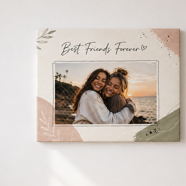 Best Friends Custom Canvas Print