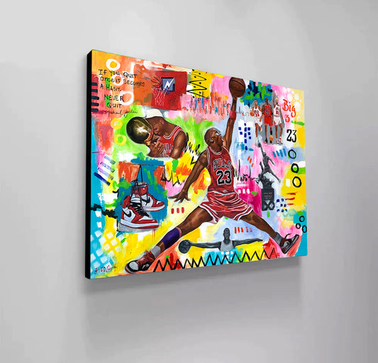 Michael Jordan Basketball 2022 Modern Pop Canvas