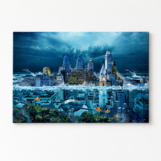 Philadelphia Underwater Canvas Print