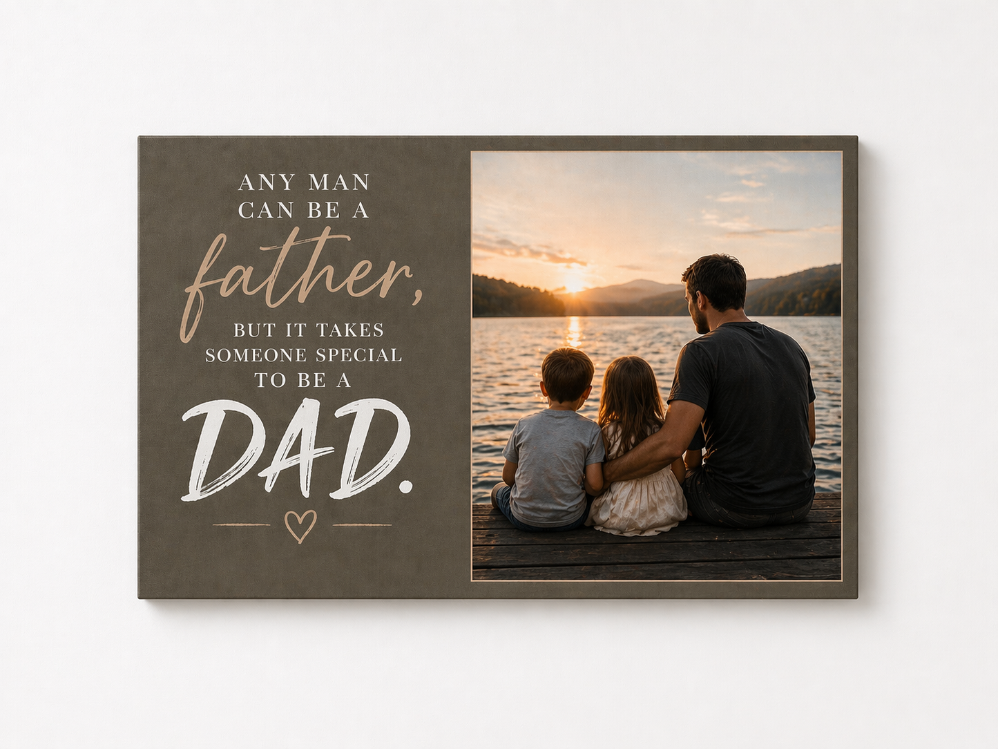 Dad Love Custom Canvas Print