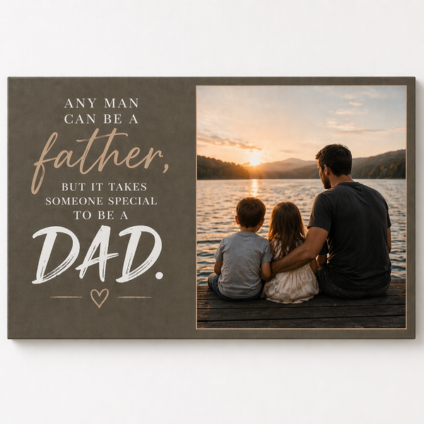 Dad Love Custom Canvas Print
