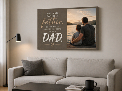 Dad Love Custom Canvas Print