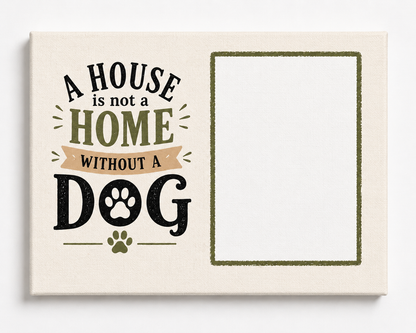 Dog Love Custom Canvas Print