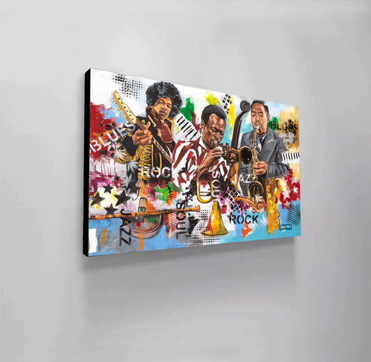 Jazz Abstract Modern Pop Art Canvas 2025