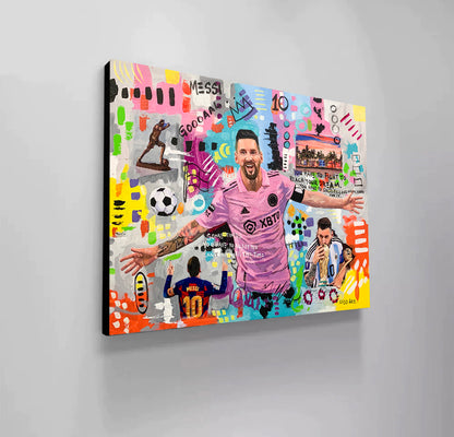 Messi Football Player 2025 Modern Pop Art Print