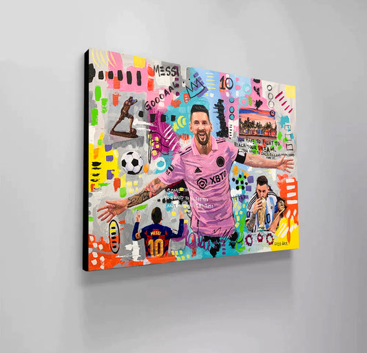 Messi Football Player 2025 Modern Pop Art Print