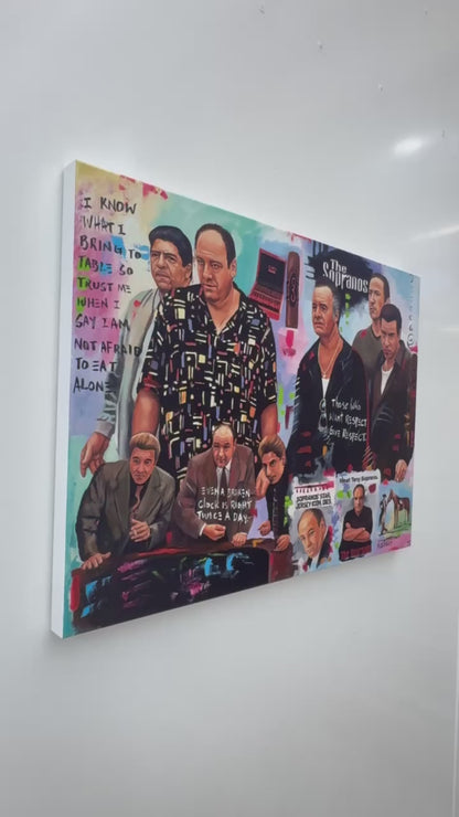 Sopranos Artist 2025 Modern Pop Art Canvas Print