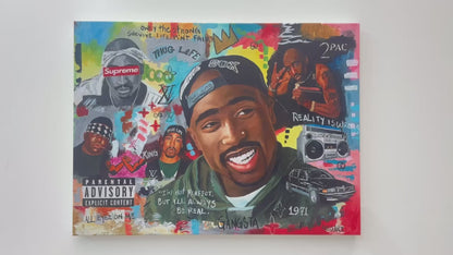Tupac Shakur Artist - 2025 Modern Pop Art Canvas Print