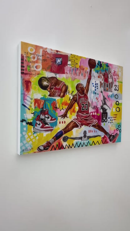 Michael Jordan Basketball 2022 Modern Pop Canvas