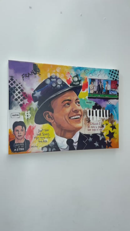 Frank Sinatra Abstract Art 2022 Modern Canvas Print