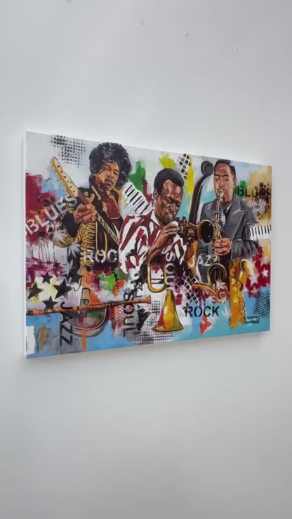 Jazz Abstract Modern Pop Art Canvas 2025