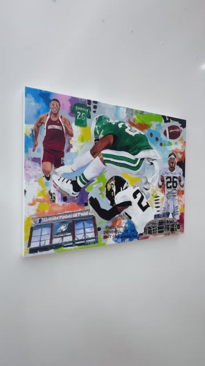 Barkley 2025 Eagles Football - Modern Pop Art Canvas Print