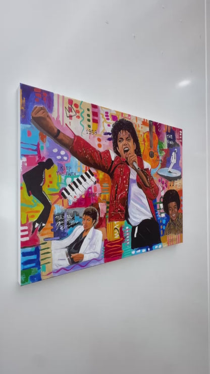 Michael Jackson Artist 2023 Modern Pop Art Canvas Print