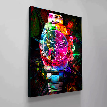 Rolex Watch Abstract Pop Art Canvas Print