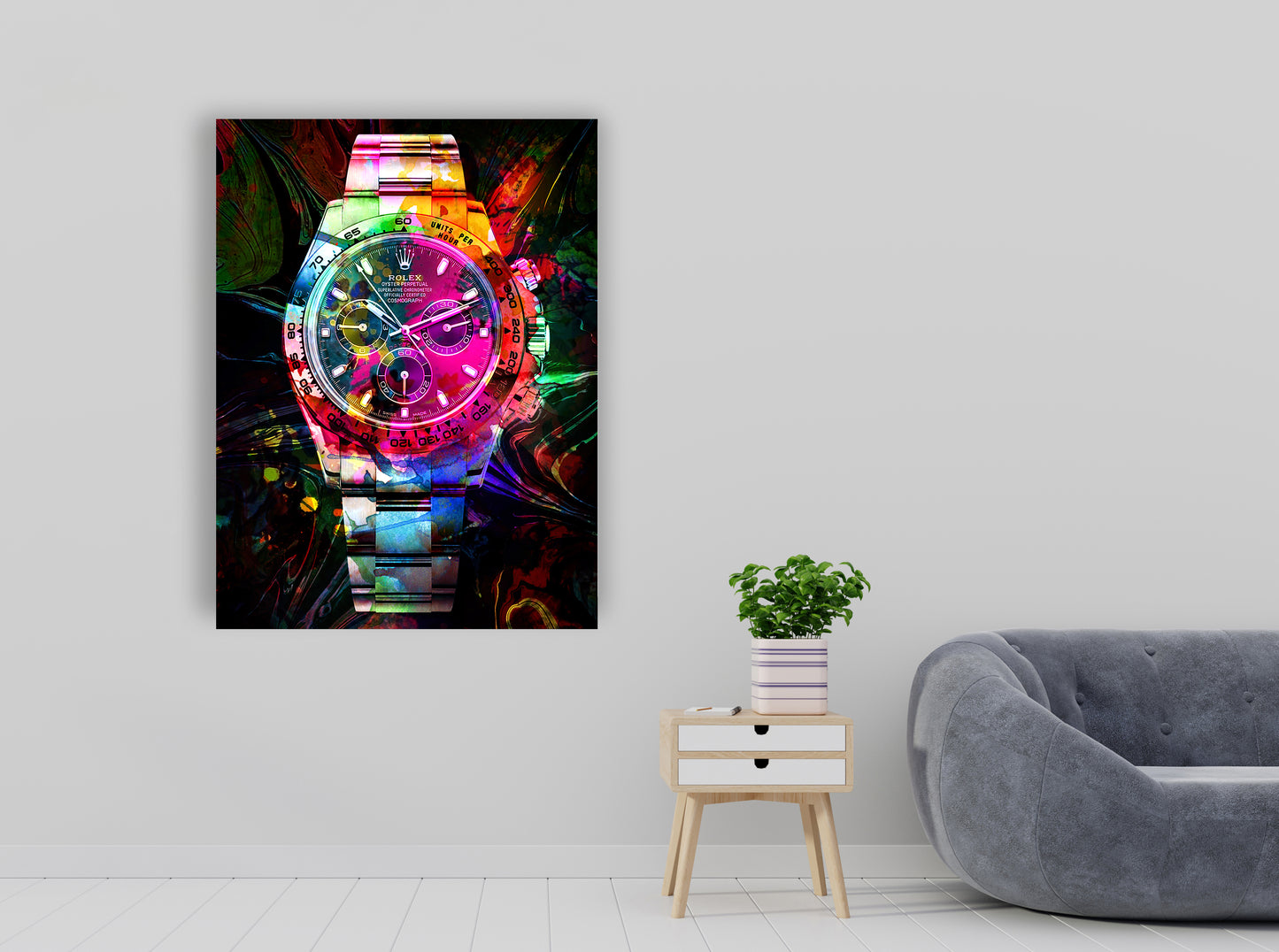 Rolex Watch Abstract Pop Art Canvas Print