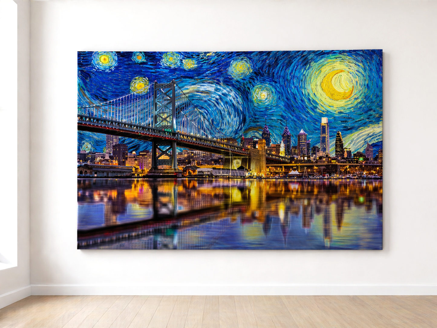 Starry Night Philadelphia Canvas Print
