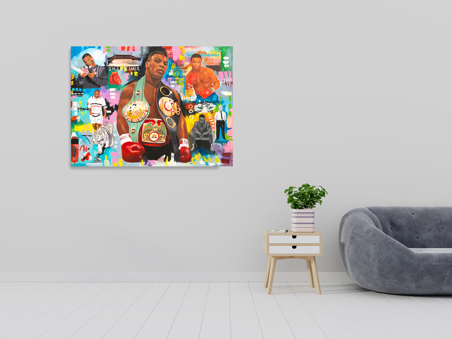Muhammad Ali Boxer 2024 Modern Pop Art Canvas Print